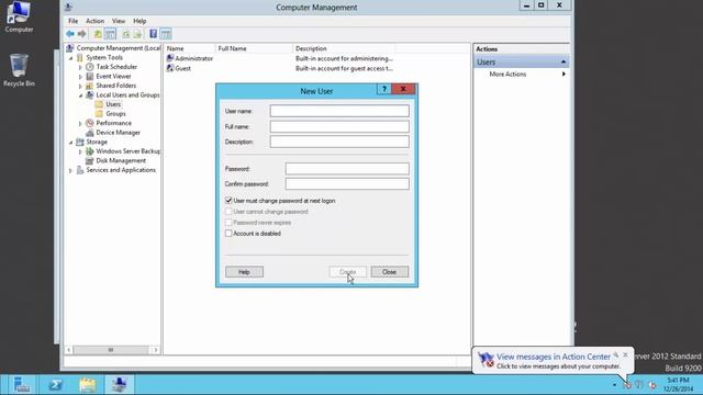 creating local users in windows server 2012 смотреть онлайн