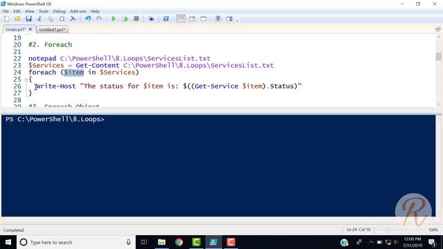 Loops in PowerShell | Hindi | Lecture 08 | PowerShell Tutorial for Beginner's смотреть онлайн