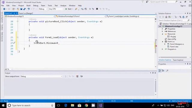 TrackBar in C# Windows Application смотреть онлайн