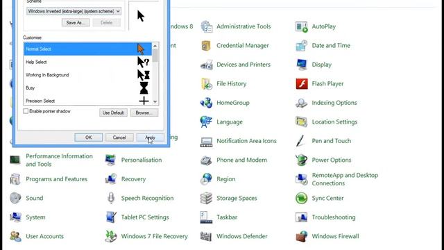 How To Change The Mouse Pointer Settings In Windows 8 смотреть онлайн