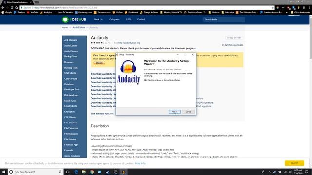 How to Download and Install Audacity Free Recording and Editing Software (Windows) смотреть онлайн