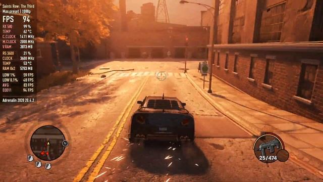 Saints Row: The Third Remastered - RX 580 | Ryzen 5 3600 | Max settings смотреть онлайн