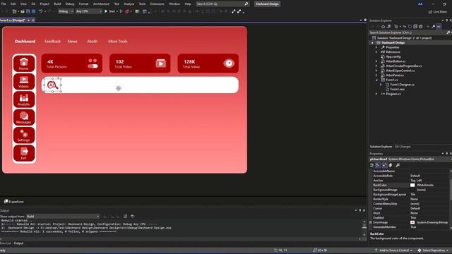 C# Modern Dashboard Design in Windows Form смотреть онлайн