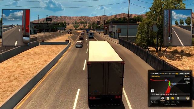 American Truck Simulator Gameplay Part 2 - Delivery to Los Angeles [1080p 60fps] смотреть онлайн