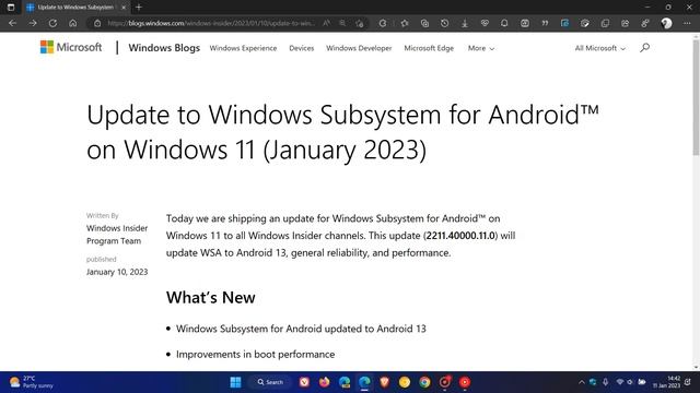 Windows Subsystem for Android's (WSA) Android 13 update gets closer to public release смотреть онлайн