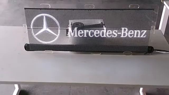 transparent LED panel for car glass window, make vehicle window act as mobile advertisement video b смотреть онлайн