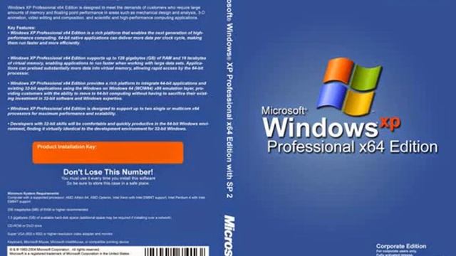 Windows xp 64 bit working iso and serial смотреть онлайн