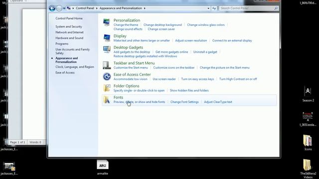 Windows 7 - Installing Fonts смотреть онлайн