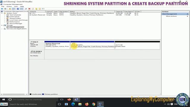 How to Resize Hard disk Partitions in Windows | Exploring My Computer смотреть онлайн