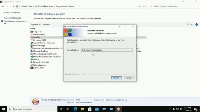 How to uninstall CodeBlocks IDE completely for Windows 10 смотреть онлайн