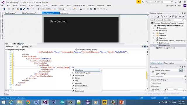 Data Binding Windows Store Apps 8.1 смотреть онлайн