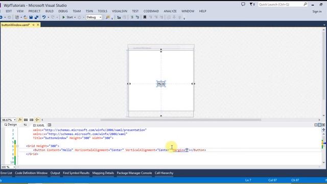Button Control in Windows Presentation Foundation - WPF - Part - 7 смотреть онлайн