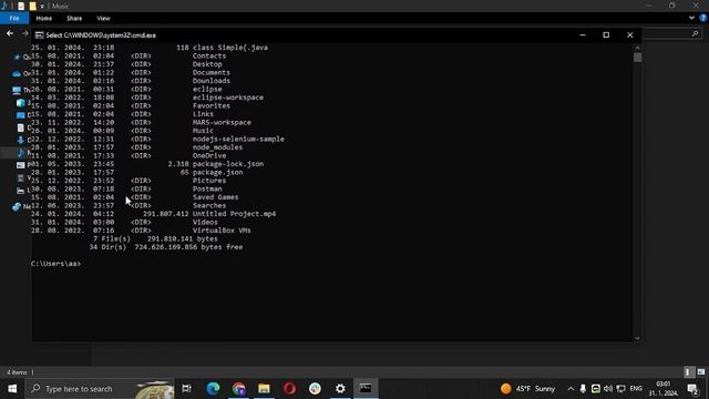 How to List Files & Folders in CMD - Windows Tutorial смотреть онлайн