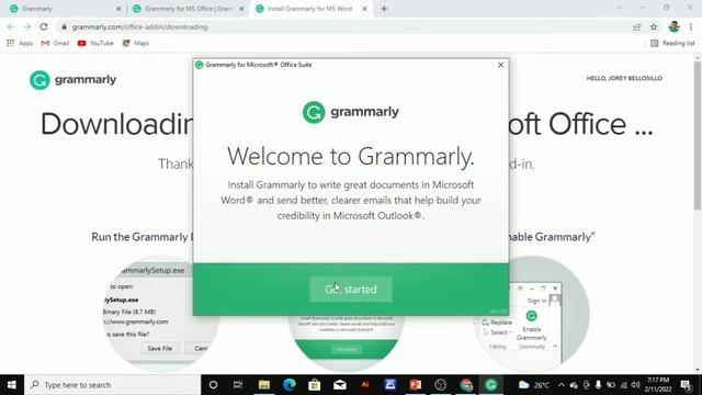 How to Install Grammarly for microsoft for free in easy way смотреть онлайн