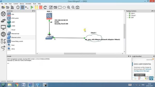 Cisco ASA & ASDM on GNS3 part 1 смотреть онлайн