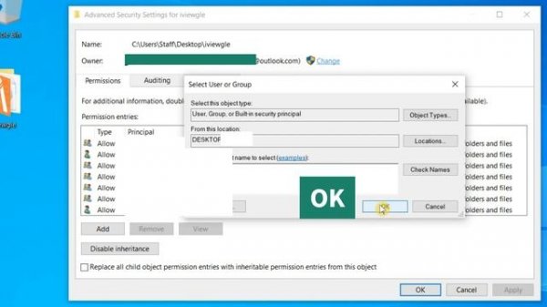 Error Applying Security Failed to Enumerate Objects in the Container. Access is denied {Simple FIX}