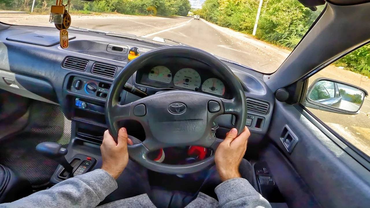 1997 Toyota Cynos 1.3 AT - ТЕСТ-ДРАЙВ ОТ ПЕРВОГО ЛИЦА смотреть онлайн