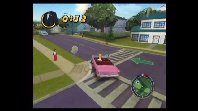 The Simpsons Hit and Run (PS2 Gameplay) смотреть онлайн