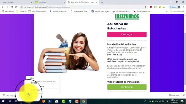 Tutorial para acceder a la plataforma Educativada Instruimos смотреть онлайн