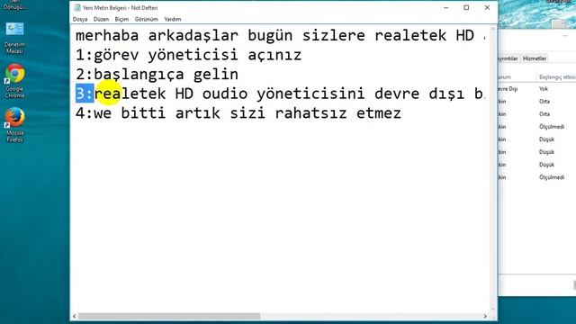 realetek HD audio yöneticisi nasıl kapatılır ( win 10) смотреть онлайн