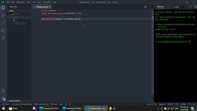 VS Code + CMake + MinGW-w64 + C++ смотреть онлайн