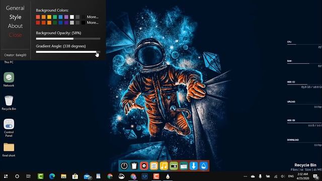 Clean Spaceman Desktop - Make windows look better 2020 | Desktop makeup | смотреть онлайн
