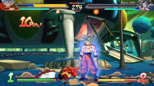 Ultra Instinct Goku & Adult Gohan vs SS4 Gogeta & Kid Buu (Hardest AI) - Dragon Ball FighterZ смотреть онлайн