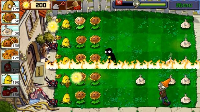 Plants vs. Zombies - Garlic Field - Survival : Day - Android Gameplay смотреть онлайн