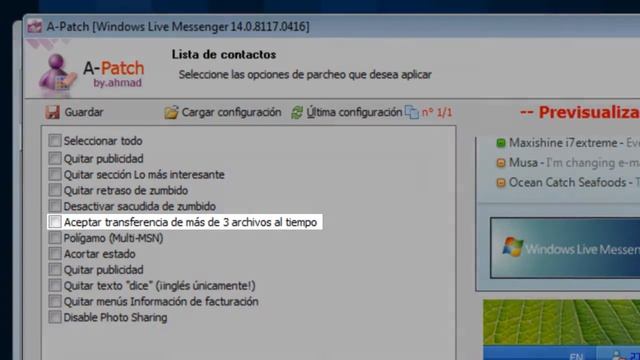 Cómo quitar la publicidad en Windows Live MSN Messenger 2009 смотреть онлайн