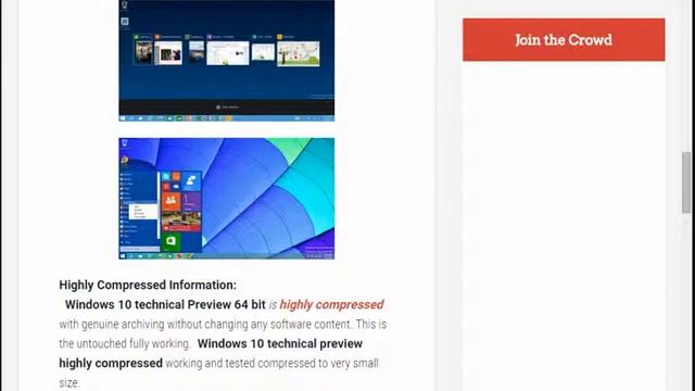 Windows 10 Technical Preview x64 ISO Super Compressed 7 Mb Direct Download смотреть онлайн