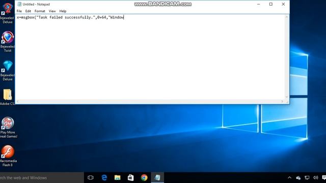 How to CREATE A FAKE ERROR MESSAGE BY USING NOTEPAD in Windows 10 смотреть онлайн