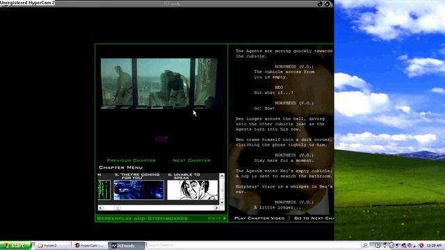 The Matrix DVD w/ win98 bonus features showcased on Windows XP machine - with HDD/DVD drive noise! смотреть онлайн