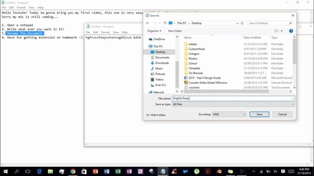 HOW TO MAKE CORRUPT DOCUMENT!! Windows 8/10 смотреть онлайн