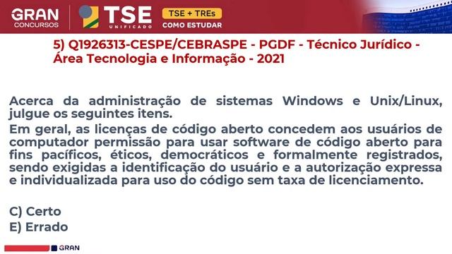 Concurso TSE Unificado (TSE+TREs): Como estudar para Informática? com Maurício Franceschini смотреть онлайн