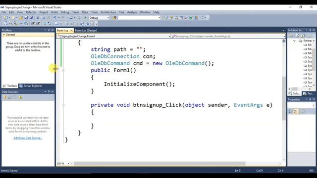 How to Create Sign Up Form with Voice and Free Source Code in C# with Access 2010 Database in Hindi смотреть онлайн