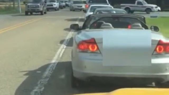 Woman throws cigarette out of window in Youngsville смотреть онлайн