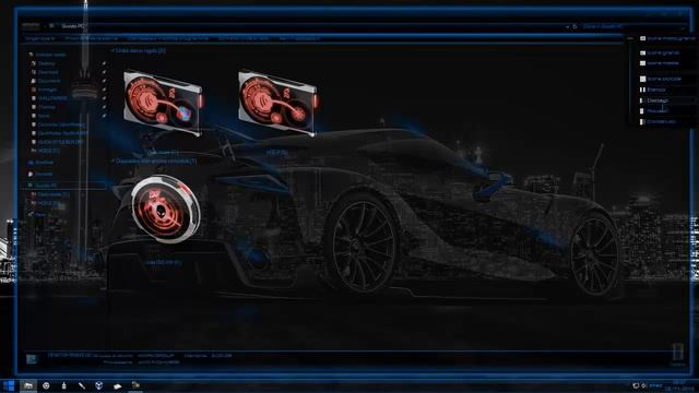 Tema ★Neon Blue★ W10 RS1 V1607 смотреть онлайн