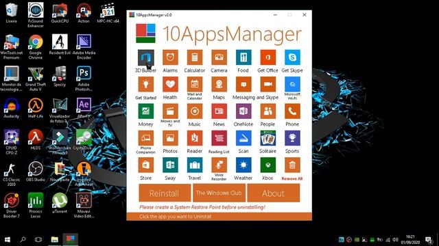 Como desinstalar todos programas do WINDOWS 10 смотреть онлайн