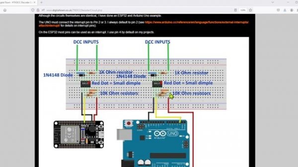 #79 Arduino C++ Arduino or ESP32 DCC Accessory Decoder circuit