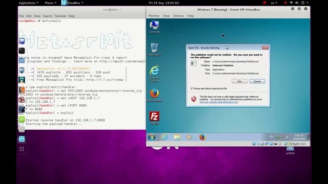9. Exploit and install backdoor on Windows 7 8 10 using Kali Linux 2 0 смотреть онлайн