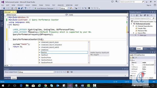 30. Query Performance Counter - Windows System Programming in C/C++ смотреть онлайн