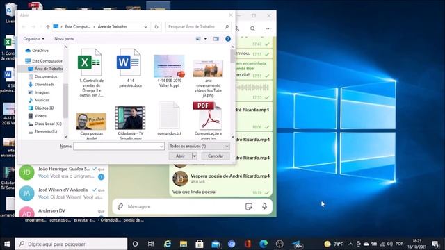 Unigram com o NVDA: Usando Ctrl+C e Ctrl+V para adicionar o anexo a ser enviado. смотреть онлайн