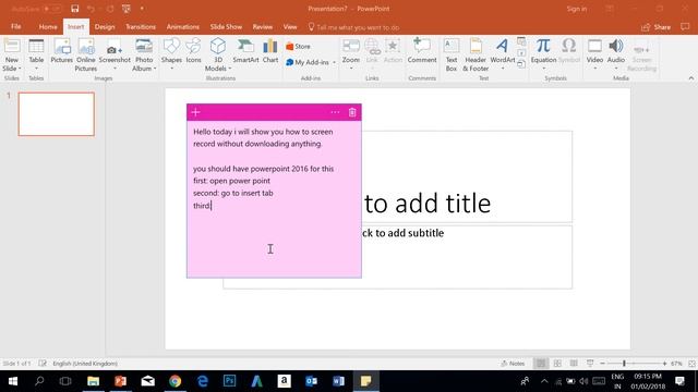 How to Record a Video with PowerPoint 2016 смотреть онлайн