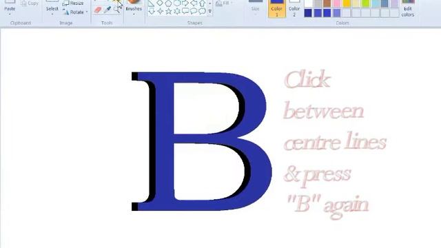 MS Paint Learn How To Create 3D Words By Using Paint a very easy & Short Trick смотреть онлайн