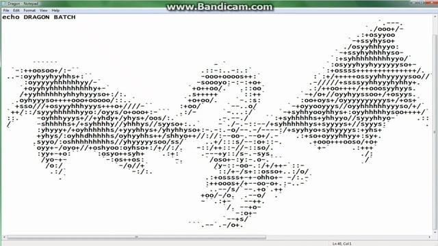 How to create awesome ascii-art in Command prompt|| Batch file смотреть онлайн