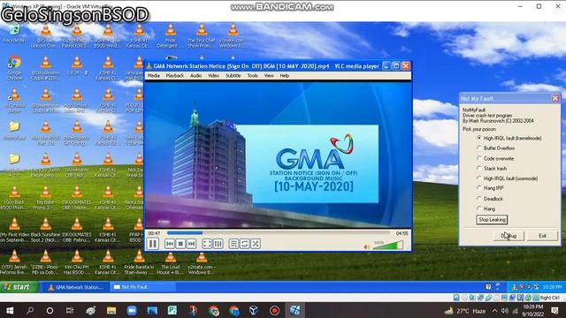 GMA Network Station Notice BGM 2020 has BSOD VM (Windows XP) смотреть онлайн