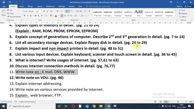 B.B.A.Sem.1 Office Automation Tools(OAT) Lecture:29 смотреть онлайн