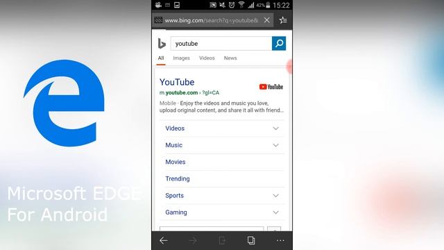 Microsoft EDGE on ANDROID !!! смотреть онлайн