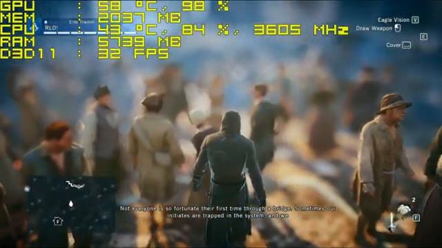 Assassin's Creed Unity - GTX 750 Ti 2GB - Core i3 6098p смотреть онлайн