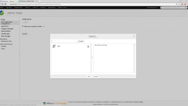 Alfresco. New user registration Addon Overview смотреть онлайн